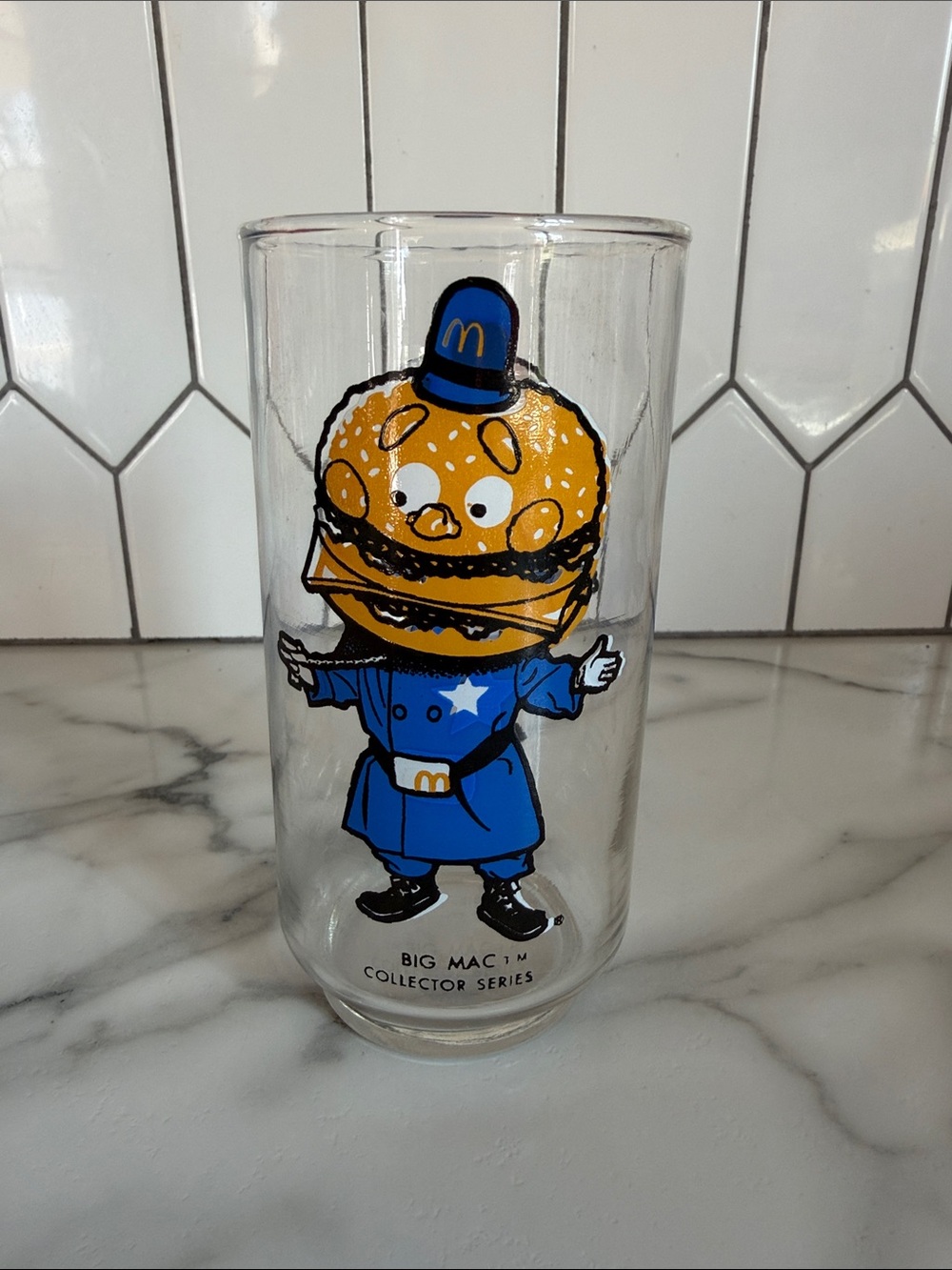 Vintage 1977 McDonalds Big Mac Collector Series Glass